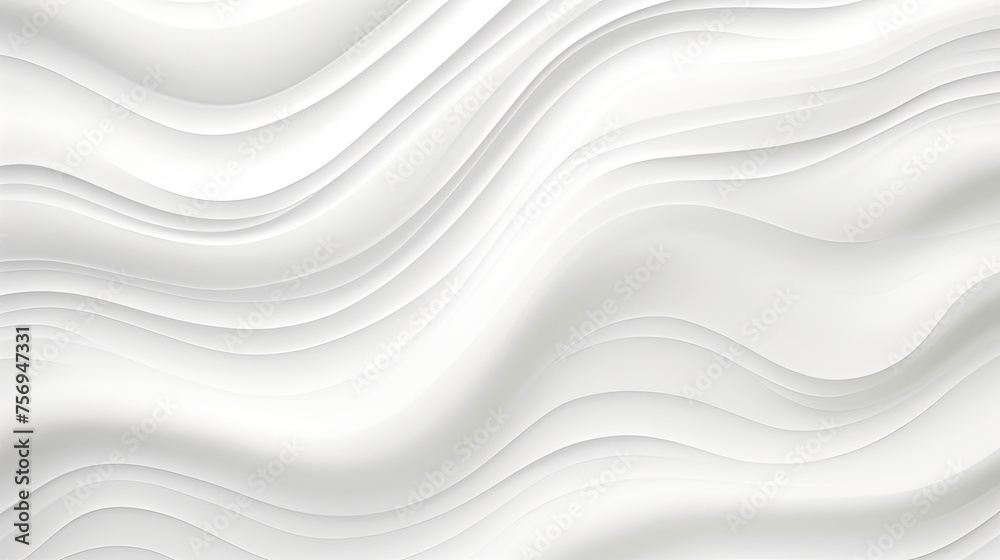 Poster Rippled water texture background resembling abstract white waves.