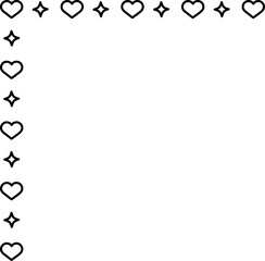 Obraz premium Doodle Heart Line