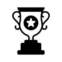 Vector solid black icon for Award