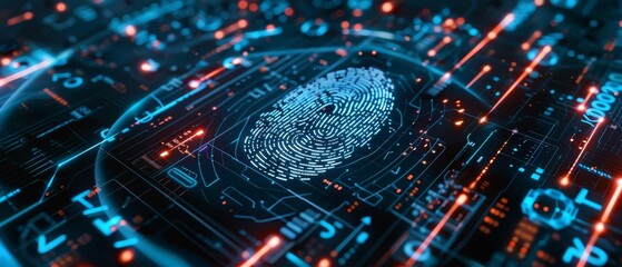 Digital fingerprint scan integrated with advanced encryption