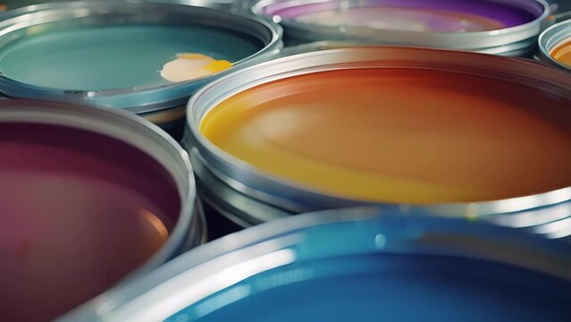 A closeup of a paint canister with the words scientifically formulated for superior coverage and color retention printed on it reinforcing the idea that paint is not just