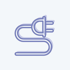 Icon Charge. suitable for education symbol. two tone style. simple design editable. design template vector. simple illustration