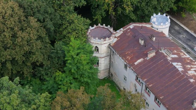 Beautiful Palace Bircza Bircza Aerial View Poland