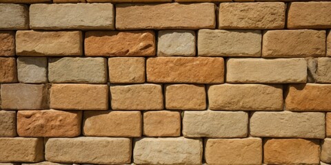 Polished wall. Rectangular, Textured Background formed from Natural Stone blocks