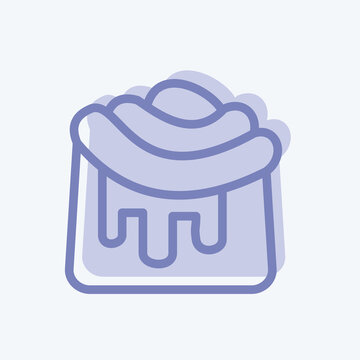 recommend clip art: Icon Cinnamon Roll. suitable for Bakery symbol. two tone style. simple design editable. design template vector. simple illustration