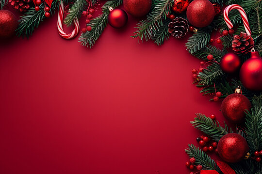 Christmas holiday background with space for copy 