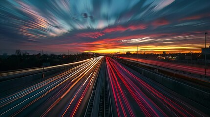 Obraz premium Time-Lapse Photography: Capture the passage of time with time-lapse photography, which involves taking a series of photos at set intervals and combining them into a video. 