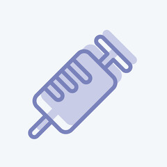 Fototapeta premium Icon Syringe. suitable for medicine symbol. two tone style. simple design editable. design template vector. simple illustration