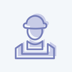 Icon Builder. suitable for building symbol. two tone style. simple design editable. design template vector. simple illustration