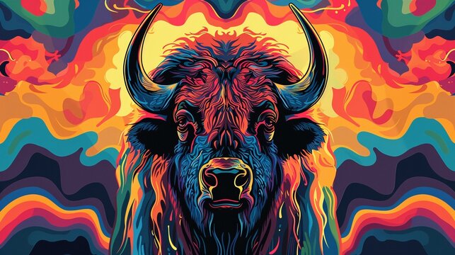 Vector Art of Lifestyle buffalo