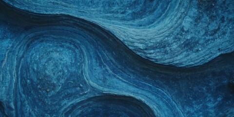 rock with blue variants stone texture full of curves and smooth - obrazy, fototapety, plakaty