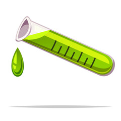 Chemical in test tube vector isolated illustration - 756959383