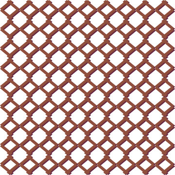 Imitation of a wooden lattice with a slight volume or 3d effect.