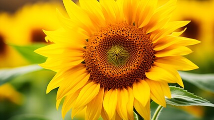 Obraz premium beautiful Sunflower in Close-up view