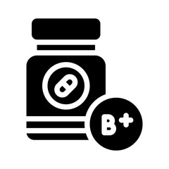 vitamin glyph icon