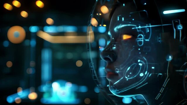 A holographic video call feature allowing users to have facetoface interactions with friends and family from anywhere in the world.