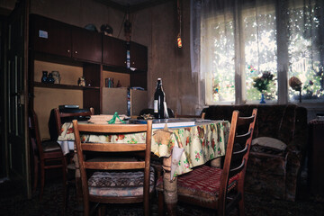 Interior of an old abandoned House - Verlassener Ort - Beatiful Decay - Verlassener Ort - Urbex / Urbexing - Lost Place - Artwork - Creepy - High quality photo