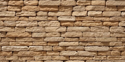 Obraz premium Stripe stone wall pattern, seamless texture.