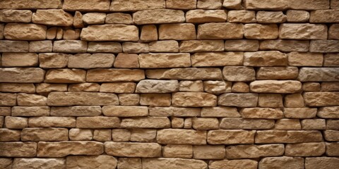 Fototapeta premium Stripe stone wall pattern, seamless texture.