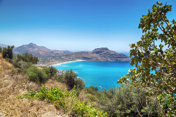 Fototapeta na wymiar View on the Bay of Plakias on Crete, Greece