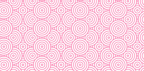 Overlapping Pattern Minimal diamond geometric waves spiral transparent and abstract circle wave line. pink seamless tile stripe geometric create retro square line backdrop pattern background.