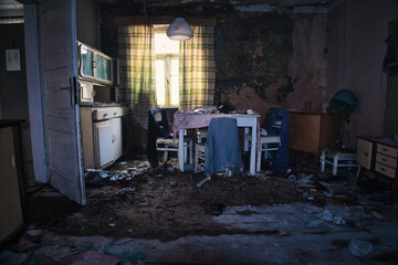 Interior of an old abandoned House - Verlassener Ort - Beatiful Decay - Verlassener Ort - Urbex /...
