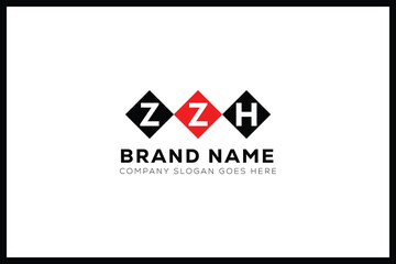 ZZH letter logo design. ZZH creative initials monogram letter logo. ZZH  business and real estate logo vector template.
