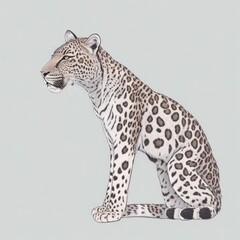 Pencil Hand Drawing  Leopard