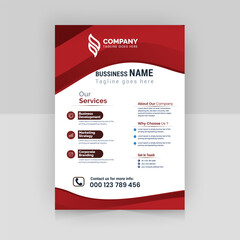Business flyer template - obrazy, fototapety, plakaty