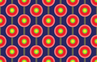 Ethnic Pattern. Ethnic India Bhandhani seamless pattern for embroidery, textile decoration and tile design.
