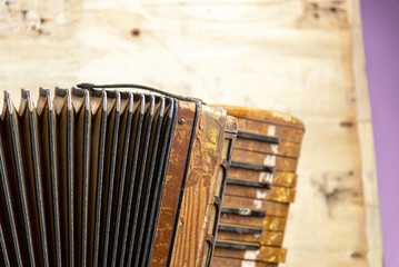 old piano accordion