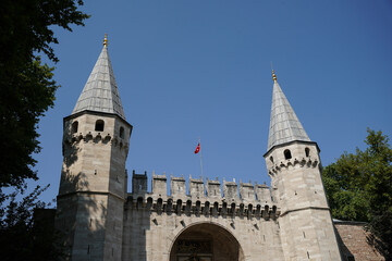Main Gate of Topkapi Palace in Istanbul, Turkiye