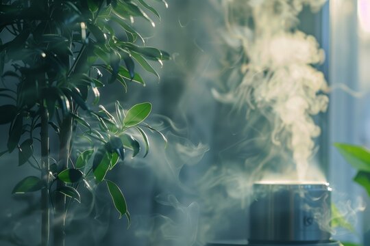 air humidity concept in minimalistic style