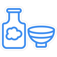Fototapeta premium Food Ration Icon Style