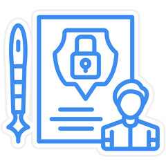 Privacy Policy Template Icon Style