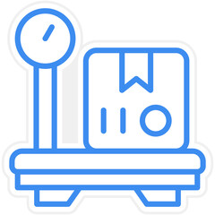 Delivery Weighing Icon Style