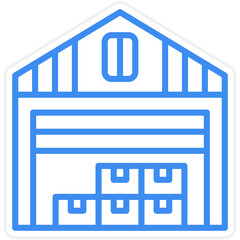 Warehouse Icon Style