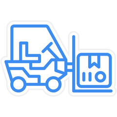 Forklift Icon Style