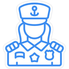 Marine Female Icon Style