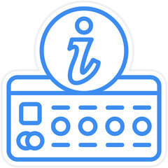 Credit Card Information Icon Style