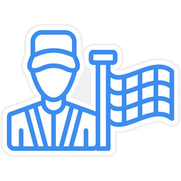 recommend clip art: Flagman Icon Style