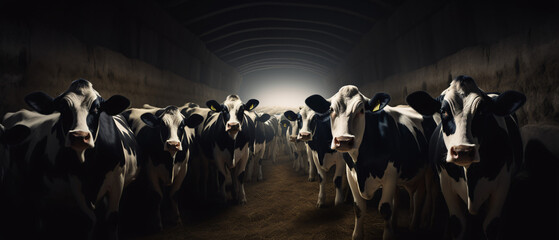 Cows in the tunnel