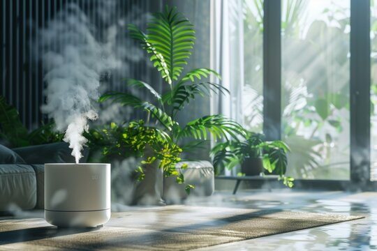 air humidity concept in minimalistic style