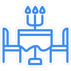 Dinner Table Icon Style