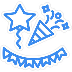 Party Decoration Icon Style