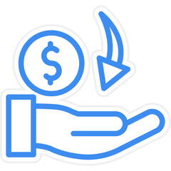 Receive Money Icon Style