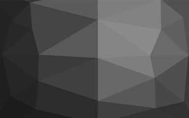 Fototapeta premium Dark Silver, Gray vector blurry triangle template.