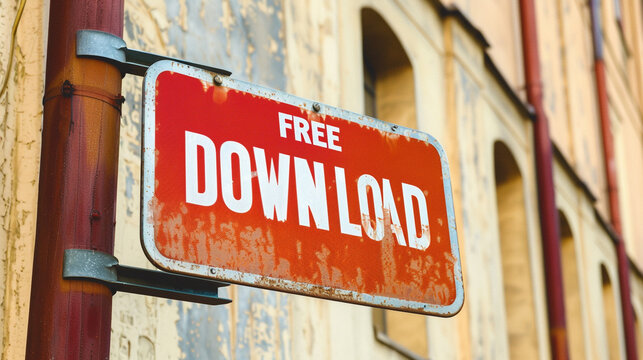 the image of download sign with the text FREE DOWNLOAD photography