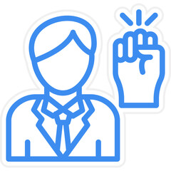 Activist Male Icon Style