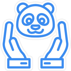 Animal Rights Icon Style